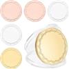 PATIKIL 6pz Monete Vuote per Incisione, Monete 40mm Incisione Laser Monete Personalizzate per Sfide Metallo Lucido Disco Circolare Tondo Incisione Laser e Stampa, Argento Oro Rosa