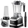 AMZCHEF Frullatore a tazza 2 in 1 con due miscelatori - Frullatore ad alte prestazioni 1800 W