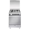 Glem U664VI Libera installazione Piano cottura a gas A Acciaio inossidabile cucina