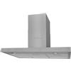 QUAHEAS Cappa piatta in acciaio inox, 900 mm, con flusso d'aria di 720 m³/h, 3 filtri antigrasso in alluminio, filtro ai carboni attivi, controllo a 5 livelli, illuminazione LED, funzionamento di