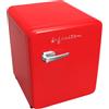 INFINITON ELECTRONICS INFINITON CL-V48 - Frigorifero Vintage, Rosso, 46L, 1 porta, Chilling Area, Maniglia Vintage Look Inox, Silenzioso 41dB
