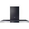 Haier I-Link HATS9CBS2XWIFI - Cappa aspirante da parete, 90 cm, Wi-Fi, potenza 746 m3/h, motore 170 W, 4 velocità, 64 db, filtri carbone, 3 filtri antigrasso, luce LED, nero con frontale in acciaio