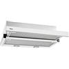 Teka CNL 6400 - Campana estrattore 60 cm, estrattore cucina estensibile, anti-impronta, 2 velocità + intensiva, programmatore del tempo, illuminazione a LED, colore: bianco e acciaio inossidabile