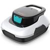 AIPER Robot per piscina, aspirapolvere senza fili, batteria per piscina 90 minuti, pulizia automatica con funzione di parcheggio, detergente compatto e leggero, ideale per piscine fuori terra