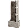 Dehner Fontana da Giardino Eclipse con Illuminazione a LED, ca. 100 x 40 x 19,8 cm, poliresina, Grigio