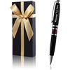 Yastar Penne Personalizzate Incise con Nome, Set di Penne di Lusso Executive Personalizzate con Scelta di Scatola Regalo Nera, Bianca, Rossa con Fiocco, Regali Personalizzati Unici per la Festa della