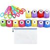 Lpoppcx Punzonatrice per bambini - Set per goffratura fori | Punzonatrice artistica - per fai da te biglietti di auguri Scrapbook aula e ufficio