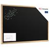 ALLboards Lavagna nera da gesso 90×60 cm con cornice in legno ECO ,(TB96ECO)