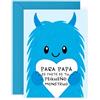 Central 23 Tarjeta De Cumpleaños De Papá - TU PEQUEÑO MONSTRUO - Tarjetas De Felicitación Para Hombre - Del Día Del Padre De Hija O Hijo - Tarjetas De Agradecimiento - Viene Con Pegatinas - De