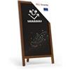 ALLboards Lavagna con cavalletto per gesso monofacciale 78x44 cm, RESISTENTE ALL'ACQUA