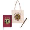 Harry Potter Taccuino, Borsa della Spesa e Penna Bacchetta, Blocco Note Copertina Rigida, Borsa Ecologica Riutilizzabile, Design di Hogwarts, Regalo