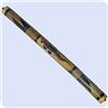 Simandra Bastone della pioggia in bambù a percussione, strumento musicale ritmico in legno in stile aborigeno, intagliato, colore marrone 80 cm