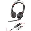 POLY HP Inc. Poly Blackwire 5220 - Blackwire 5200 series - Headset - On-Ear - kabelgebunden - USB-C, 3,5 mm Stecker - Schwarz - Zertifiziert f?r Skype f?r Unternehmen, Cisco Jabber Certified, Avaya Certif