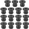 PATIKIL Tappo per Fori in Silicone 6,5 mm / 1/4, Tappo in Siliconica per Foro 3/16 ID, 15Pz Passacavi Anello Occhiello Guarnizione per Foro Cavo Firewall Automobilistico, Nero