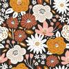SOEWIOU Carta da parati con motivo floreale, 300 x 44,5 cm, colorata, impermeabile, colore: bianco/arancione/rosa/rosso, carta da contatto floreale rimovibile per la decorazione della casa dei bambini