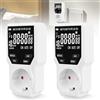 GAOUTO 2 prese, timer digitale, 3680 W, con 18 programmi configurabili, grande display LCD, timer elettrico per interni