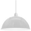 DC VOLTAGE Paralume in metallo per lampade a sospensione da soffitto stile industriale retrò non elettrico a forma di cupola paralumi per cucina camera da letto anello riduttore 0 (Bianco)