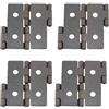 SQXBK Cerniere per schermo pieghevoli 4 pezzi rosso antico 47 mm x 47 mm cerniere a doppio effetto cerniere per mobili, cerniere per cuscinetti in compensato accessori hardware per mobili