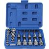 TANIASHOP Set 30 Chiavi a Bussola TORX Maschio e Femmina E4-E20 T10-T55 con Attacco 1/2, 1/4, 3/8 + inserti TORX 1/4 per Avvitatore in Valigetta