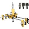 CEIEVER - Kit di apertura per serratura per porta, con 3 pezzi in legno massiccio al tungsteno, lama per la lavorazione del legno, fabbro, mortising jig strumento per l'installazione di porte e
