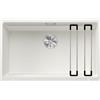 BLANCO ETAGON 700-U 525171 Lavello da Cucina in Granito Sotto-Top per Basi di Lavello con Larghezza di 80 cm, SILGRANIT, Bianco