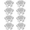 AOZUO 8 pezzi di copertura per lavandino, rivestimento a sifone per lavabo, troppopieno, anello decorativo galvanizzato, copertura di scarico rotonda per bagno, cucina