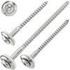 SCREW REBEL Confezione da 25 viti di tenuta in acciaio inossidabile A2 4,5 x 45 mm con rondella di tenuta EPDM Ø 15 mm TX 20