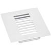 QUARKZMAN Copertura per Bocchette d'Aria, 1pz 80 x 80mm Copertura Ventilazione Lega Alluminio a Maglia, Griglia Ventilazione a Persiana Rettangolare Armadio per Scarpe Guardaroba (Argento)