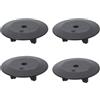LT Easiyl 4 Pezzi 55 Mm Coperchio Per Lavello Guarnizione Di Tenuta In Gomma Guarnizione Di Scarico Di Ricambio Compatibile Con I-KEA Accessori per lavello da cucina Nero
