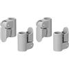 ACOLY Kit di adattamento per sistema di serraggio rapido da 19-22 mm con morsetto per tubo a sgancio rapido da 4 pezzi