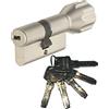 Abus, EC550, serratura a cilindro con pomello, lunghezza 30/30 mm, 5 chiavi incluse