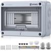 EYPINS Quadro Elettrico Esterno 8 Moduli,Scatola di Distribuzione da Parete,Impermeabile IP65,per Esterno,Giardino(200 * 155 * 93 mm)