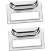 DIYEAH Manopole Stile Argento 2 Confortevole Mobili Pezzi per Lega in Presa dallo Maniglie Versatili Moderno ed Elegante Armadi