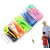 Generic Lures da pesca in silicone, esche da pesca per i bassi, 25x Bait da pesca in silicone colorato con per pesci che cattura ganci di piombo d'acqua posizionati per l'acqua