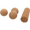 Baoblaze 3 Pezzi Rullo da in Sughero Kit Massaggio Profondo con Rullo Cilindrico Palla E Rullo Doppio per Rilascio Miofasciale Adatto per Allenamento Fit