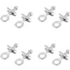Vjsujehgy 8 Pezzi Tono Diamante in Metallo Schiena Burly Donut Tensionatore Catena