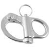 WAZUBC Scopo moschettone a sgancio rapido, gancio girevole a scatto in acciaio inox a sgancio rapido per barche sartiame barca a vela marine (69 mm)