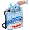 Generic Borsa tote da piscina per bambini, cartone animato di squalo con scomparto per scarpe | Adorabile nuoto per campo estivo, asciugamani da spiaggia, costumi da bagno, vestiti, protezione solare e