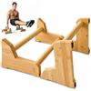 MsisieIve Calisthenics Equipment 3 in 1, maniglie in legno, parallele ergonomiche, per flessioni, per la casa