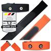 Fitness Prince® Cinghia di ricambio elastica regolabile Premium per fascia toracica ANT+ e Bluetooth compatibile con Garmin, Wahoo, Polar H9, H10 ecc. e altri (confezione da 2 nera)