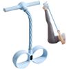 Generic Fascia di resistenza per pedale, elastica per allenamento, con manico, per donne, addome, vita, braccia, gambe, yoga, pilates, palestra, allenamento, fitness, stretching