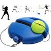Generic Battiscopa da allenamento per palline da tennis con corda per allenamento da solo, 2 l, riempibile, con cavo elastico da 3,8 m, attrezzatura portatile per auto-allenamento, arancione + 1 palla
