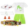 Generico Set da Skateboard per Le Dita | Mini Finger Toys Set Skateboard interattivo con Movimento della Punta delle Dita | Mini Finger Skateboard Toy Deck Board per Boy Child Kids