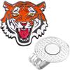 Generic Marcatore magnetico per palline da golf, design tigre, supporto magnetico per palline da golf, clip di supporto, presa forte per metallo