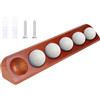 Generic Custodia per palline da golf in legno - in legno lucido resistente, protezione acrilica antipolvere, supporto classico per cimeli di golf, soluzione di visualizzazione decorativa | Supporto da