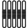 Wegiwuca 5Pcs Bici Silicone Bende Elastici Cintura Bende Torcia Mount Stand Bici Luce di Ricambio Bende di Fissaggio Bende Cintura Silicone Ciclismo Fisso Torcia Stand