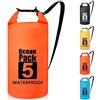 Invool Borse Impermeabili, 5L/10L/20L/30L Dry Bag Sacco Impermeabile con Tracolla Regolabile, Sacche Stagne Impermeabili per Sport Acquatici, Campeggio, Rafting, Kayak, Pesca, Escursionismo