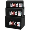 THERM BOX Set di 3 contenitori termici 7B, 12B, 19B, interno lunghezza 33,5 x larghezza 23,5 cm, altezza interna 9/15/27 cm, spessore parete 3 cm, contenitore termico in polistirolo, riutilizzabile