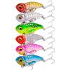 Generic XILILHC 6pc Metal Vib Blade Fishing Lure 5 7 10 12 14g 3D Eyes Sinking Vibration Baits Vibe Artificiale for Bass Pike Perch Esche da Pesca(7g-6pcs)