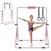 VEVOR Barra da Ginnastica Artistica per Bambini, Barra Ginnastica Carico Max 63,5 kg Pieghevole Altezza Regolabile per Allenamento, Attrezzatura per Esercizio a Casa per Bambini, Colore Viola